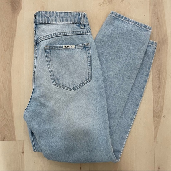 Rolla’s Miller Mid-High Rise Slim Straight Jean Women's 28 Horizon Blue - Picture 2 of 16